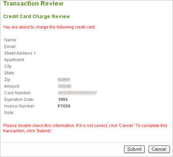 Transaction Review